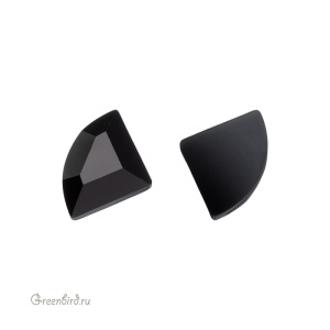 Swarovski 2715 Клеевые стразы Коннектор 6 мм, черный (#280), 1 шт.