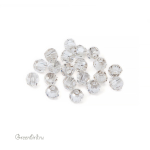 Swarovski 5000 Бусины круглые 2 мм, серебристая дымка (#001SSHA), уп. 20 шт.
