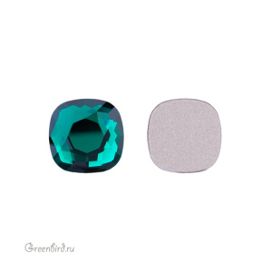Swarovski 2471 Клеевые стразы Кушон 7 мм, изумруд (#205), 1 шт.
