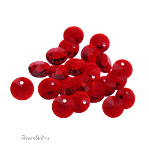 Swarovski 6428 подвеска Мини Диск 6 мм, сиам (#208), 1 шт.