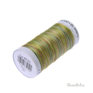 Нить Gutermann для вязания Cotton 12, мох (#4020)