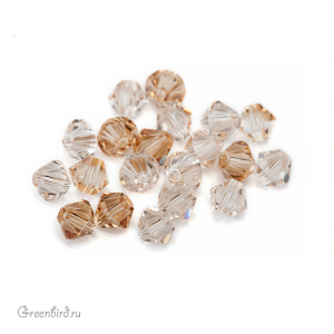 Swarovski 5328 Биконусы 4 мм, бежевый микс (#MIX09), уп. 20 шт.