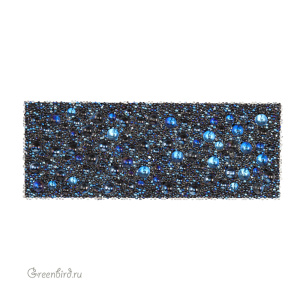 Swarovski 89803 Кристальная ткань Galuchat 75х29 мм, (#012/001MOL), 1 шт.