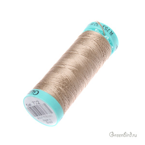 Шелковая нить Gutermann R753, 30м, серо-бежевый (#722)