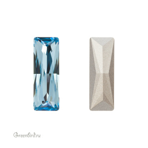 Swarovski 4547 Багет Принцесса 21x7 мм, аквамарин (#202), 1 шт.