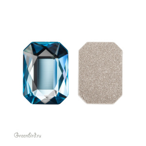 Swarovski 2602 Клеевые стразы Октагон 14х10 мм, аквамарин (#202), 1 шт.
