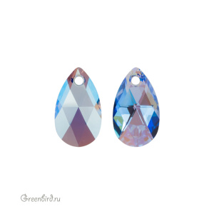 6106 подвеска Pear Shaped 16mm – Light Sapphire Shimmer (#211SHIM)