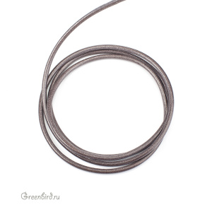 Кожаный шнур "Best Gray", 5 мм, 1 метр (LRGY0525)
