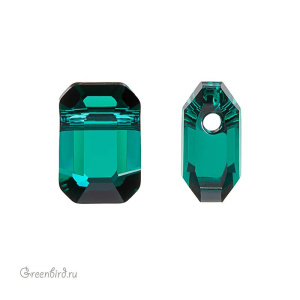Swarovski 5514 Бусина Маятник 10х7 мм, изумруд (#205), 1 шт.