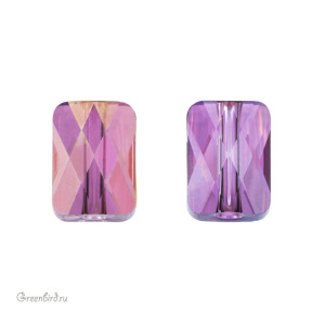 Swarovski 5055 Бусина Мини Прямоугольник 8х6 мм, сиреневая дымка (#001LISH), 1 шт.