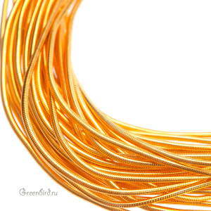 Канитель мягкая 0.5 мм, желтое золото (KAN4960)