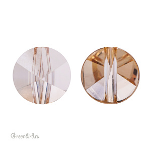 Swarovski 5062 Бусина Шип круглый 5,5 мм, золотистая дымка (#001GSHA), 1 шт.