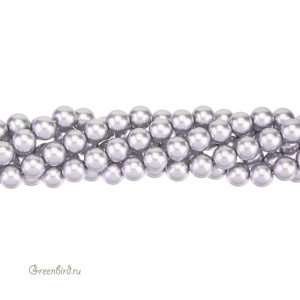 Жемчуг Crystalbird, круглый, 10 мм, Platinum, нить (#13)