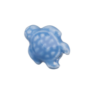 Бусина керамика "Черепаха" 18х14 мм, синий, 1 шт. (#SVA-CRM-91)