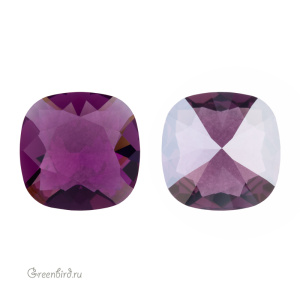 Swarovski 4470 Кушон 12 мм, аметист сияющий (#204IGNIT), 1 шт.