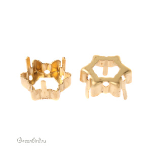 4753 Оправа для Edelweiss Fancy Stone 14 мм, латунь