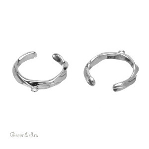 Основа для кольца "Лента", родий (#SV1701-RB-04R)