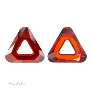 Swarovski 4737 Треугольник Космик 20 мм, красная магма (#001REDM), 1 шт.