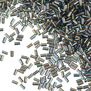 Бисер TOHO Bugle стеклярус 3 мм – Внутренняя позолота (#995), 10 г