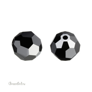 Swarovski 5000 Бусина круглая 10 мм, черный гематит (#280HEM), 1 шт.