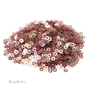 Пайетки 2мм плоские Rosa (#3075)