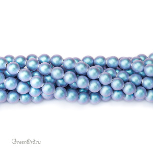 Swarovski 5810 Жемчуг 4 мм, иризирующий светло-синий (#948), уп. 50 шт.