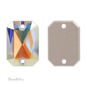 Swarovski пришивные 3252 Октагон 20х14 мм, прозрачный радужный (#001AB), 1 шт.