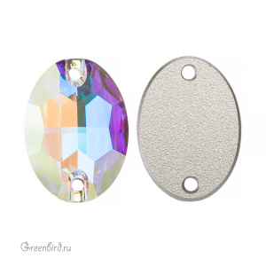 Swarovski пришивные 3210 Овал 16х11 мм, прозрачный радужный (#001AB), 1 шт.