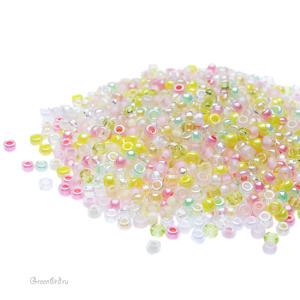 Бисер японский круглый MIYUKI Round 11/0, микс Lemonade (#MIX09), 10 г