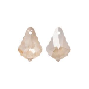 Crystalbird 6090 подвеска Барокко 16 мм, Crystal Golden Shadow (#001GS), 1 шт.