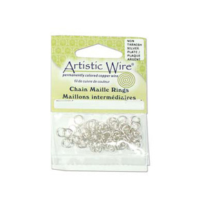 Соединительные кольца Artistic Wire 18Ga 4.37 мм, серебрис. 