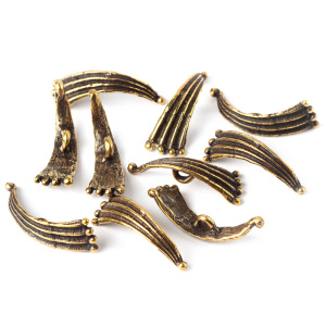 "Море", тоггл-элемент, ант. латунь, 1 шт. (#Л0602)