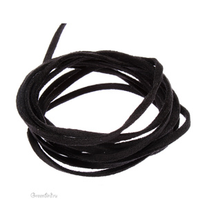 Шнур Ultrasuede 3 мм Black (BK)