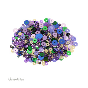 Микс ронделей и пайеток, 4,5 гр (#MIX15)