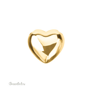 Подвеска "Сердечко" 20,5 мм, золото, 1 шт. (#SV1701-Pendant-80G)