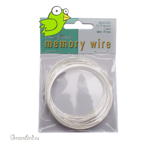 Проволока с памятью - браслет, серебристый