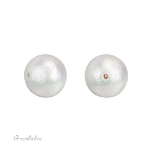 Хлопковый жемчуг 12 мм, Rich White, 1 шт. (#CTP001-12-RichWhite)