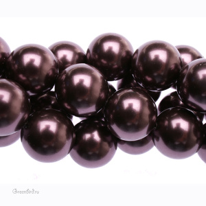 Swarovski 5810 Жемчуг 12 мм, бургунди (#301), 1 шт.