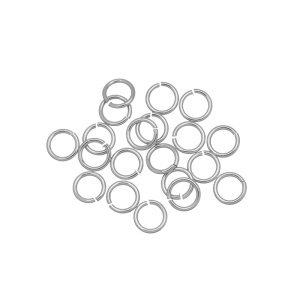 Соединительные кольца 5 мм, родий, уп. 20 шт. (#CN-RG-008R)