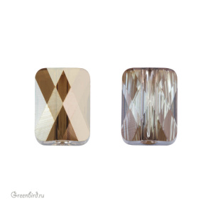 Swarovski 5055 Бусина Мини Прямоугольник 8х6 мм, бронзовая дымка (#001BRSH), 1 шт.