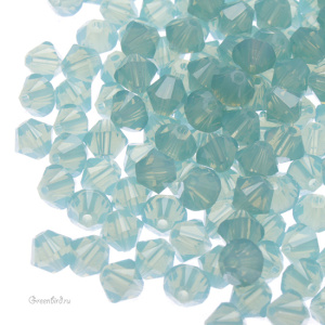 Swarovski 5328 Биконусы 4 мм, светло-морской опал (#390), уп. 20 шт.