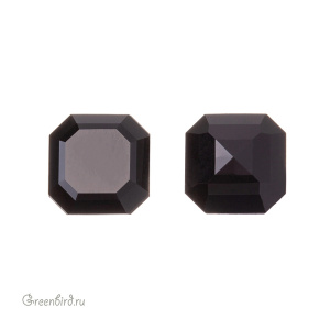 Swarovski 4671 Квадрат изумрудной огранки 8 мм, черный (#280), 1 шт.