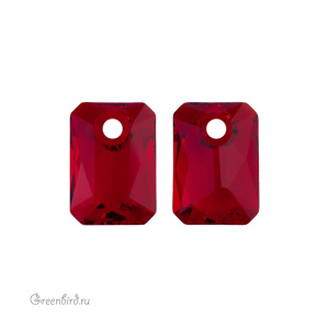 6435 подвеска Emerald Cut 9 mm – Siam (#208)