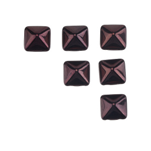 Чешские бусины Pyramid 12mm, Metallic Amethyst, уп.6 шт. (#LE23980-06)