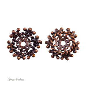 "Время рыцарей", чашечка, ант. бронза, 1 шт. (#1338)