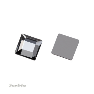 Swarovski 2400 Клеевые стразы Квадрат 4 мм, серебряная ночь (#001SINI), 1 шт.