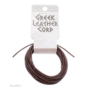 Кожаный шнур "Brown", 1.5 мм, уп. 5 метров (LTBR1.5R)