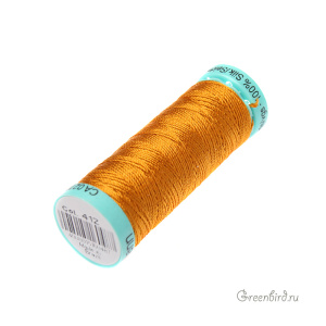 Шелковая нить Gutermann R753, 30м, карри (#412)