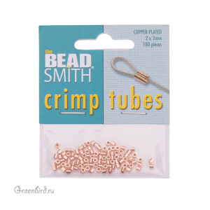 Кримпы 2х2 мм, медь, уп. 100 шт. (#TCB20C-R)