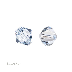 Swarovski 5328 Биконус 8 мм, голубая дымка (#001BLSH), 1 шт.